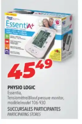 Familiprix Physio logic blood pressure monitor, model 106-930 offer
