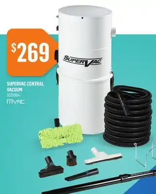 Canac Supervac central vacuum offer