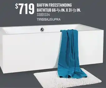 Canac Baffin freestanding bathtub 66-3/4 in. x 31-1/2 in offer