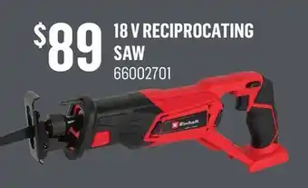 Canac 18 v reciprocating saw offer
