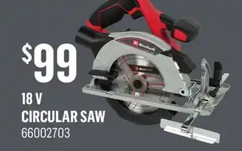 Canac 18 v circular saw offer