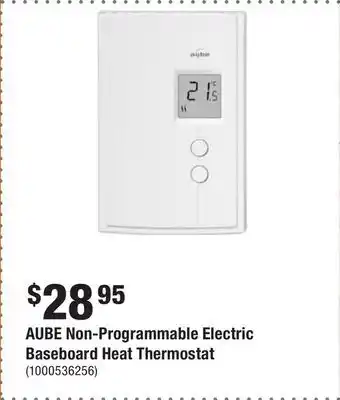 Home Depot Aube non-programmable electric baseboard heat thermostat offer