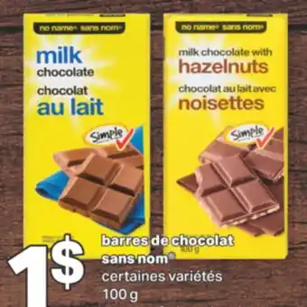 L'Intermarché Barres de chocolat 100 g offer