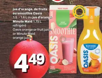 L'Intermarché Oasis orange or fruit juice or minute maid orange juice offer
