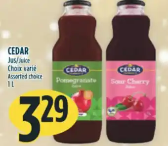 Marché Adonis Cedar jus offer