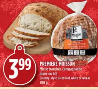 Marché Adonis Premiere moisson miche tranchée campagnarde blanc ou blé offer