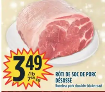 Marché Adonis Rôti de soc de porc désossé offer
