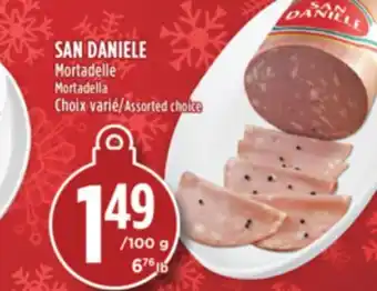 Marché Adonis San daniele mortadelle offer