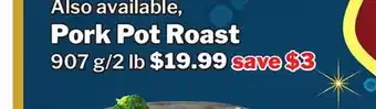 M & M Food Market Pork pot roast offer