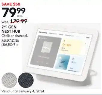 RONA Google 2nd gen nest hub offer