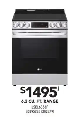 Réno Dépôt Lg 6.3 cu. ft. range offer