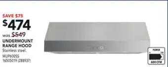 RONA Mistral undermount range hood offer