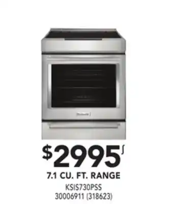 Réno Dépôt Kitchenaid 7.1 cu. ft. range offer