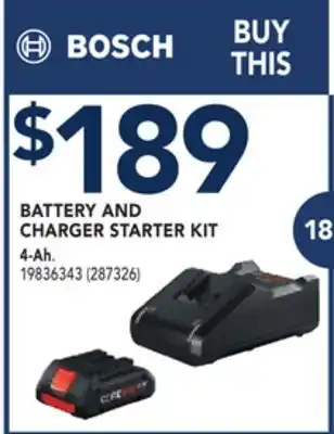 RONA Battery and charger starter kit offer