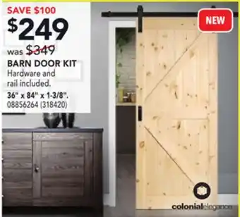 RONA Barn door kit offer