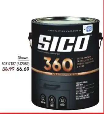 Réno Dépôt 3.78-l sico specialty and 360 paint offer