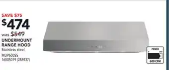 Réno Dépôt Mistral undermount range hood offer