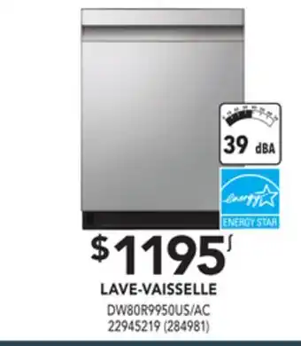 Réno Dépôt Samsung dishwasher offer