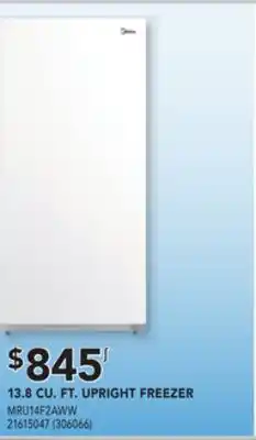 Réno Dépôt Midea 13.8 cu. ft. upright freezer offer