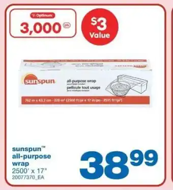 Wholesale Club Sunspun All-purpose Wrap 2500' x 17" offer