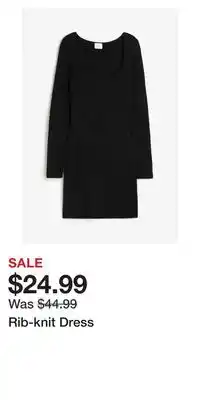 H&M Rib-knit dress offer