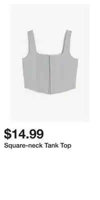 H&M Square-neck tank top offer