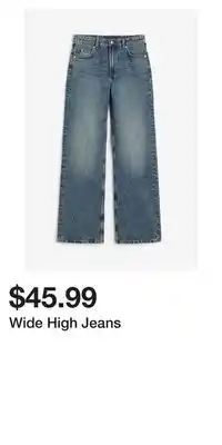 H&M Wide high jeans offer