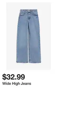 H&M Wide high jeans offer