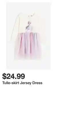 H&M Tulle-skirt jersey dress offer