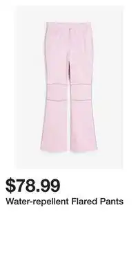 H&M Water-repellent flared pants offer