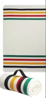 Hudson's Bay Hbc stripes fleece throws offer