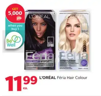 Rexall L' oréal féria hair colour offer