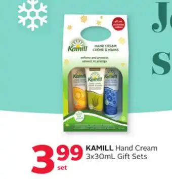 Rexall Kamill hand cream 3x30ml gift sets offer