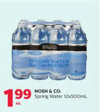 Rexall Nosh & co. spring water offer