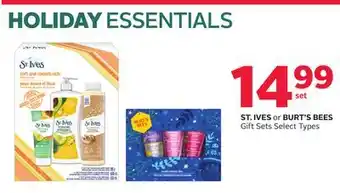 Rexall St. ives or burt's bees gift sets offer