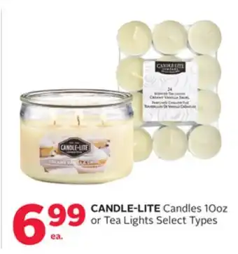 Rexall Candle-lite candles 10oz or tea lights offer