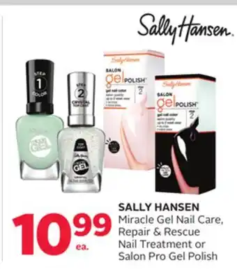 Rexall Sally hansen miracle gel nail care, repair & rescue nail treatment or salon pro gel polish offer