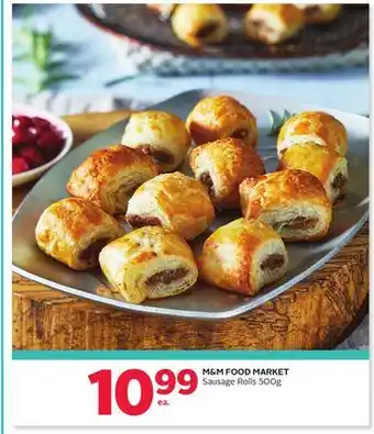 Rexall M & m food market sausage rolls offer