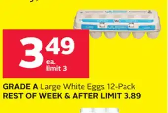 Rexall Grade a large white eggs 12 offer