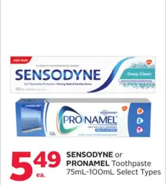 Rexall Sensodyne or pronamel toothpaste offer