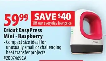 London Drugs Cricut easypress mini - raspberry offer