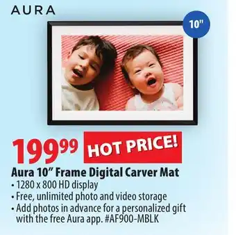 London Drugs Aura 10 frame digital carver mat offer