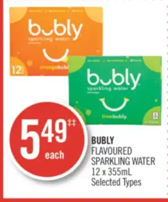 Shoppers Drug Mart Bubly flavoured sparkling water offer