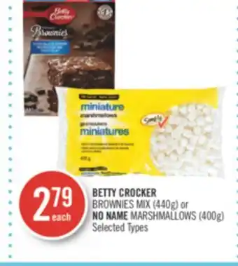 Shoppers Drug Mart Betty crocker brownies mix (440g) or no name marshmallows (400g) offer