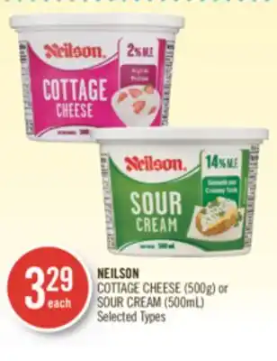 Shoppers Drug Mart Neilson cottage cheese (500g) or sour cream (500ml) offer