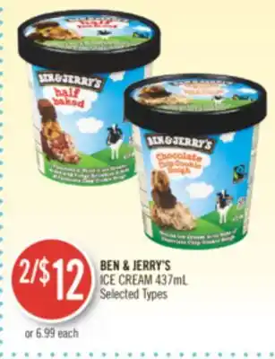 Shoppers Drug Mart Ben & jerry's ice cream offer