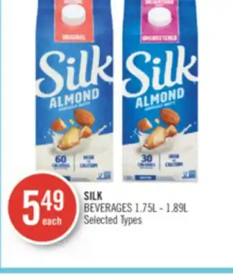 Shoppers Drug Mart Silk beverages offer
