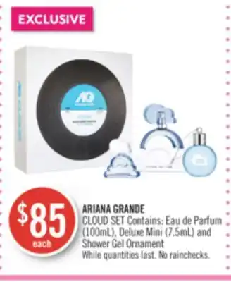 Shoppers Drug Mart Ariana grande cloud set offer