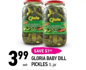 Coppa's Fresh Market Gloria baby dill pickles offer