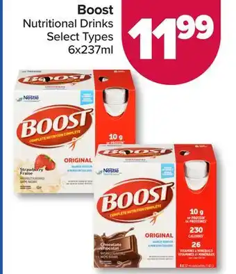 PharmaChoice Boost nutritional drinks offer